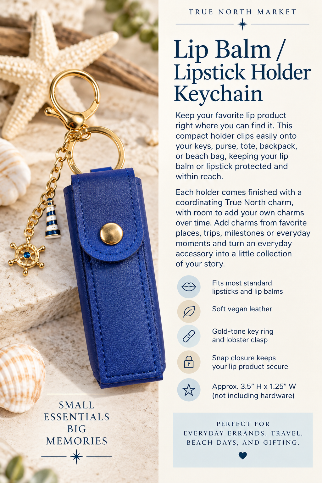 Lip Balm / Lipstick Holder Keychain