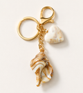 Coastal Shell Bag Charm & Keychain