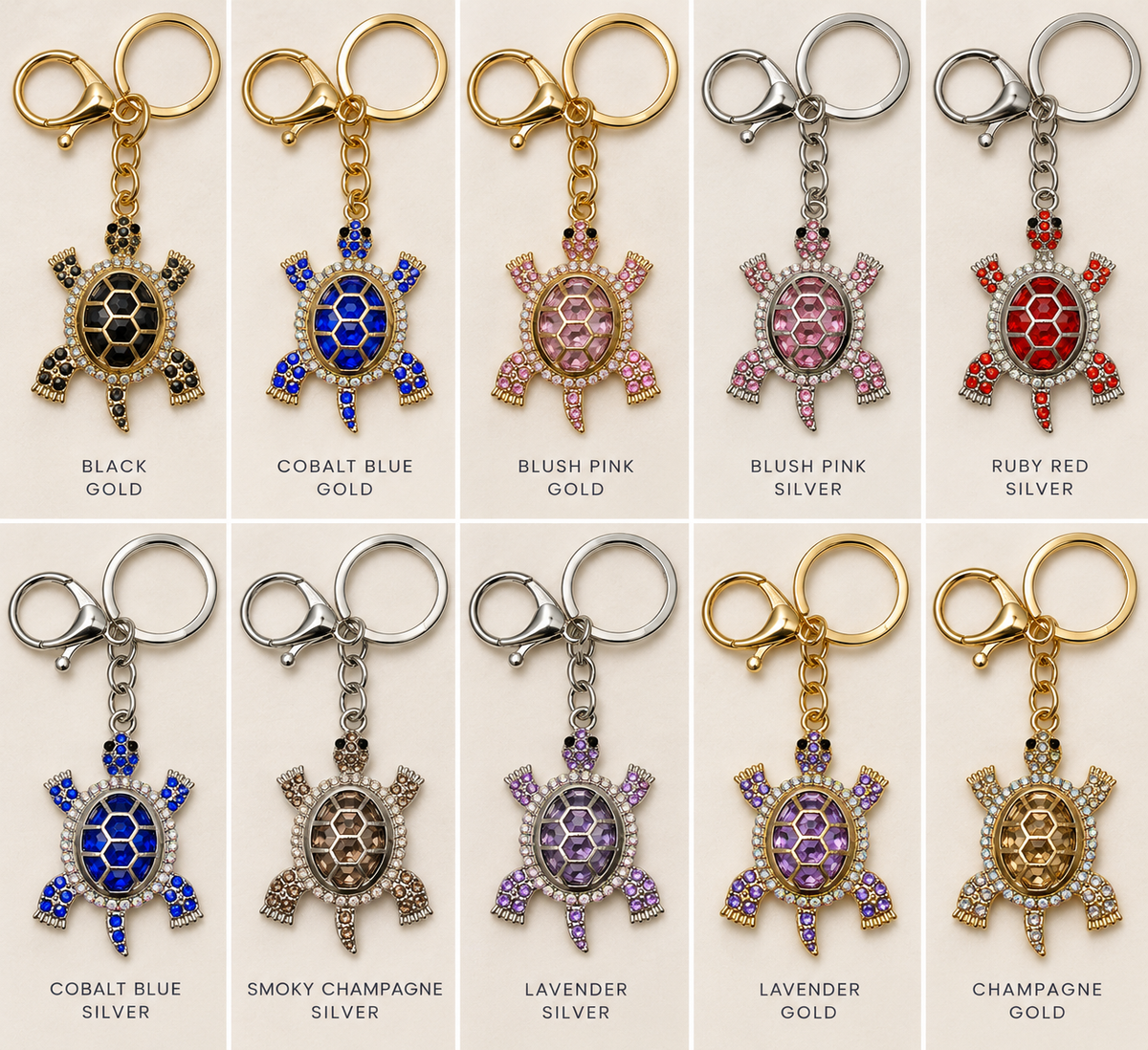Shiny Sea Turtle Keychain