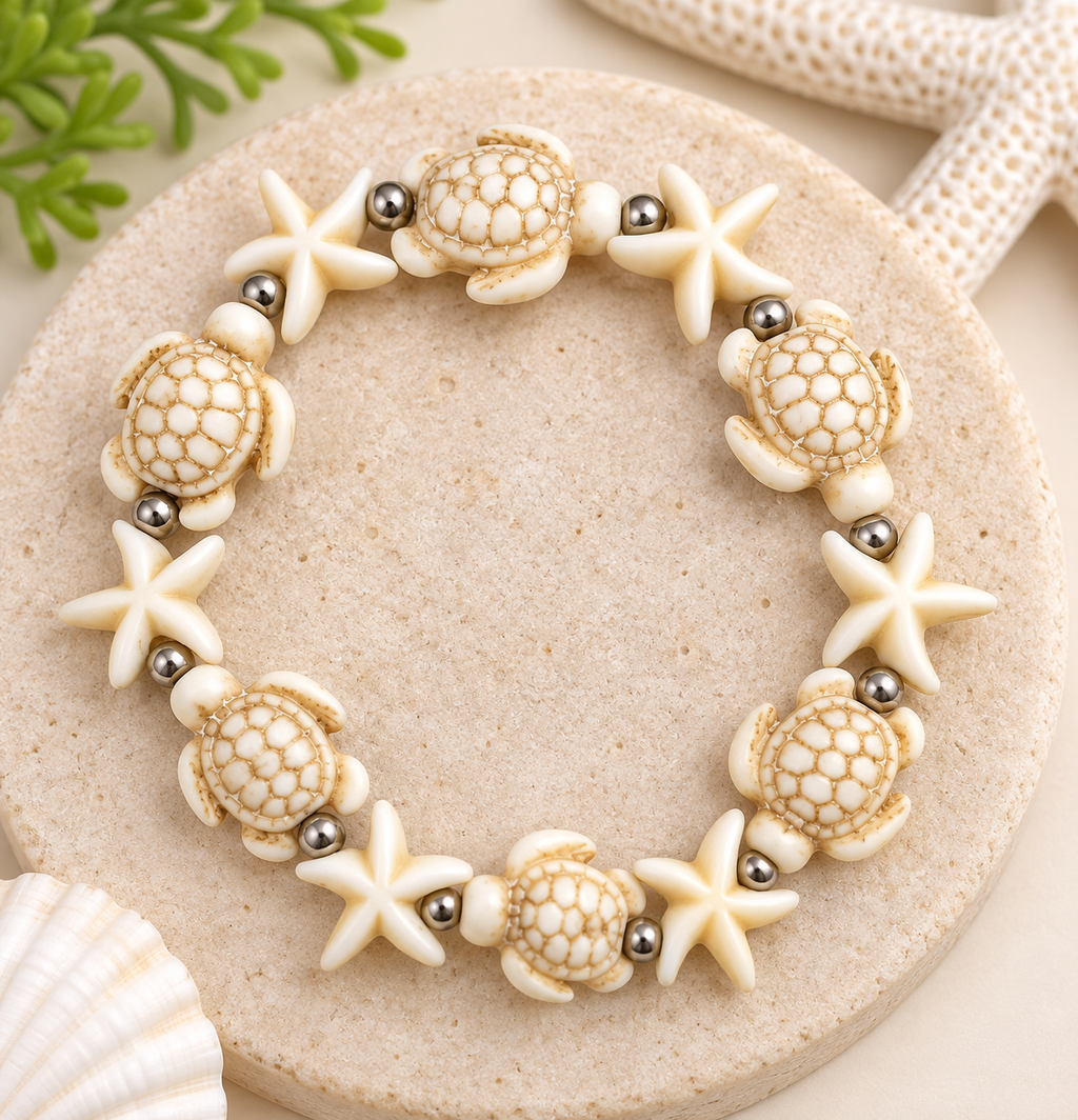 Sandy Sea Turtle Bracelet