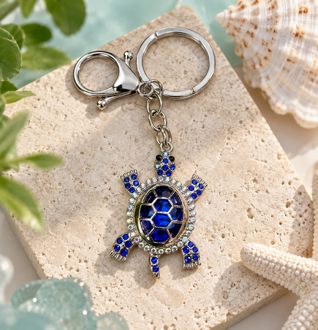Shiny Sea Turtle Keychain