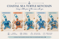 Coastal Sea Turtle Keychain